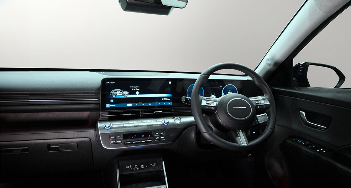 Interior all-new kona eletric