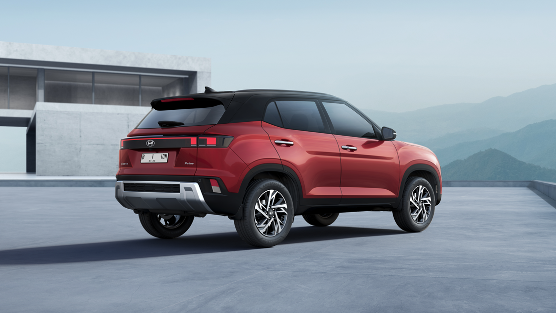 Mobil SUV Hyundai The New Creta dengan desain eksterior yang dinamis dan modern.
