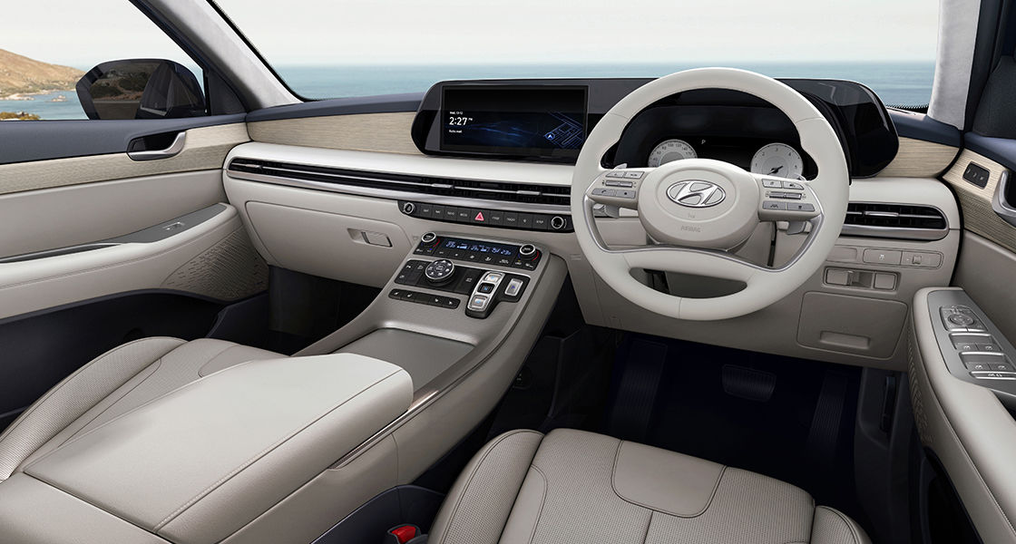 Interior hyundai palisade terlihat sangat elegan